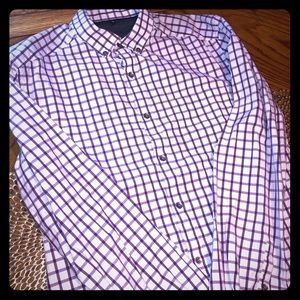 Men’s Plaid Long Sleeve Dress Shirt